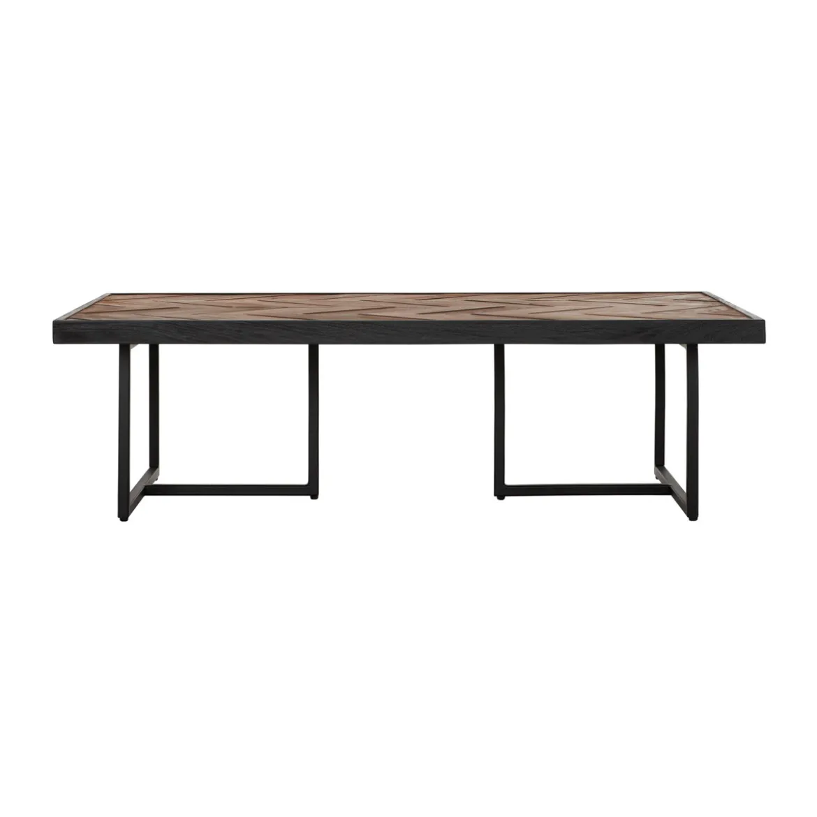 Salontafel visgraat teakhout - DTP Home Criss Cross