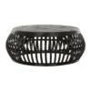 Salontafel zwart rotan rond - Must Living Positano