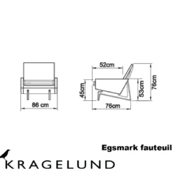 Scandinavische Fauteuil K200 - Lavis Egsmark