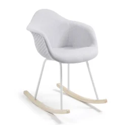 Schommelstoel quilted lichtgrijs - Kave Home Kevya