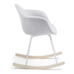 Schommelstoel quilted lichtgrijs - Kave Home Kevya