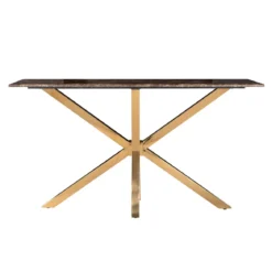 Sidetable goud met emperador marmer - Richmond Interiors Conrad