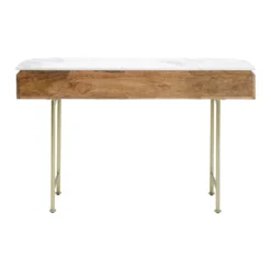 Sidetable mangohout en marmer - Kare Design Grace