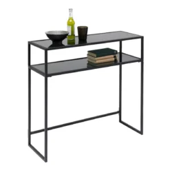 Sidetable van staal met glas - Kare Design Loft