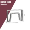Sidetable van zwarte latjes - Bodio Teak Slats