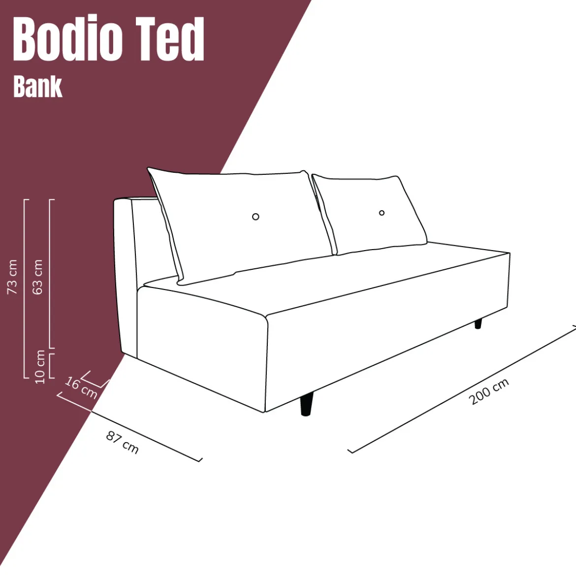 Slaapbank - Bodio Ted