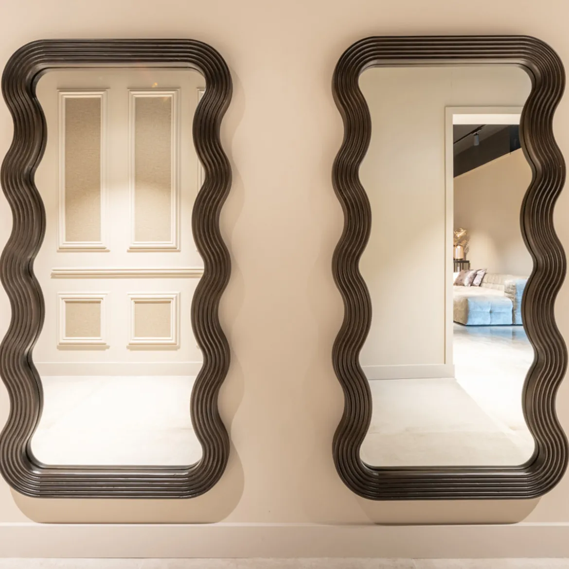 Spiegel met golvende rand - Richmond Interiors Mayfield