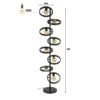 Staande lamp metalen ringen - Santa Hover