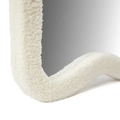 Staande spiegel teddy stof creme wit - Bodio Pulpo