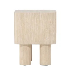 Stijlvolle bijzettafel beige - Lavis Klirou