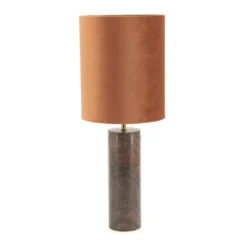 Tafellamp marmer met fluweel - By-Boo Rosso/Verde