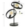 Tafellamp metalen ringen - Santa Hover