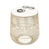 Tafeltje goud met wit marmer - Kare Design Beam White