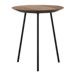 Teak bijzettafel schuine rand - DTP Home Highlight Jupiter