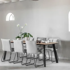 Teak eettafel met verjongde rand - DTP Home Timeless Shape