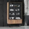 Teakhouten vitrinekast 220x120 cm - DTP Home Odeon