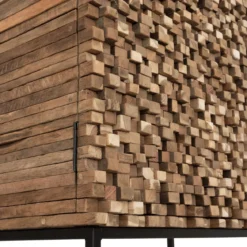 Teak kast met latjes mozaiek - Must Living Sticks