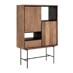 Teak kast met open vakken - DTP Home Metropole