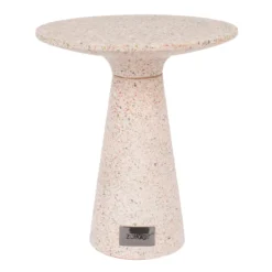 Terrazzo bijzettafel rond - Zuiver Victoria