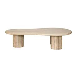 Travertin salontafel organische vorm - Richmond Interiors La Cantera