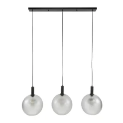 Trio matglazen hanglamp - Santa Bubble Frosted