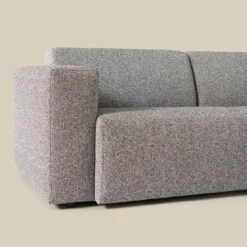 Tuin hoekbank all-weather stof met ronde hocker - Bodio Fendi