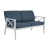 Tuin loungebank blauw wit - Brafab Sottenville