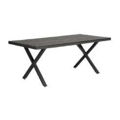 Tuintafel metaal en houtlook - Brafab Leone