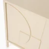 Tv-meubel beige hout met patroon - Zuiver Faces