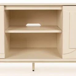 Tv-meubel beige hout met patroon - Zuiver Faces