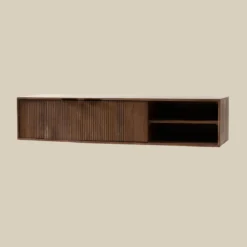 Tv-meubel hout met ribbels (staand/hangend) 140 cm - Bodio Clark