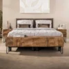 TV-meubel mangohout met golvend front - Giani Ocean