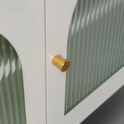 Tv-meubel met ribbelglas off white - Kare Design Naxos