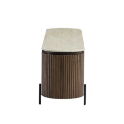 TV meubel walnoot met marmer - Bodio Hinoki
