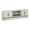 Tv-meubel wit hout met messing - Richmond Interiors Whitebone