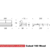 Tweepersoons slaapbank 160 - Innovation Living Cubed 160 Wood