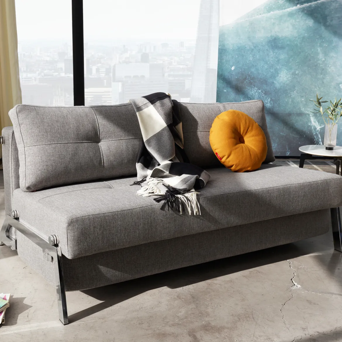 Tweepersoons slaapbank 160 - Innovation Living Cubed 160 Chrome