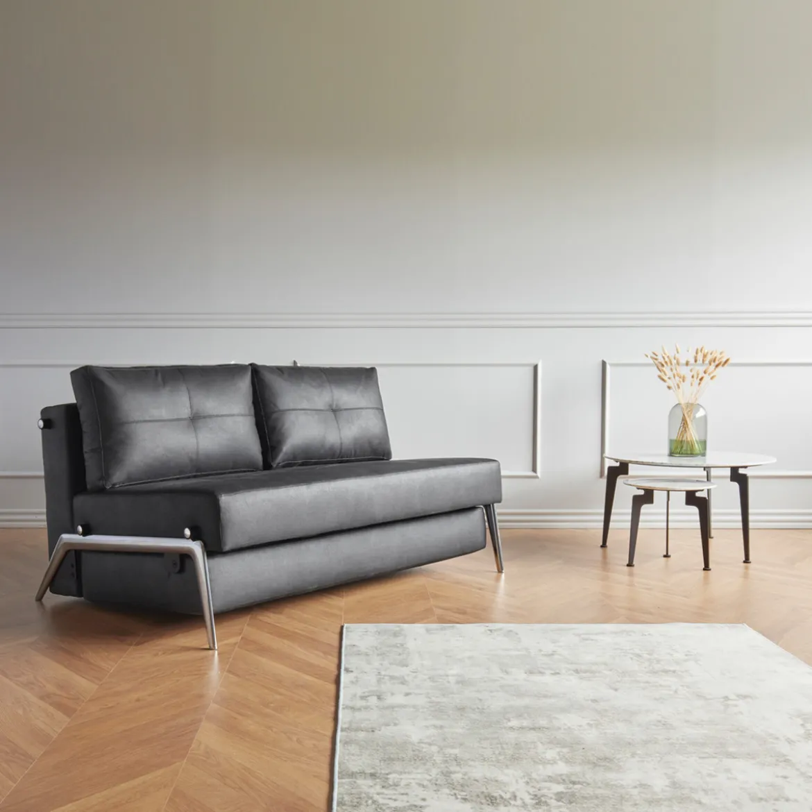 Tweepersoons slaapbank 160 - Innovation Living Cubed 160 Aluminium