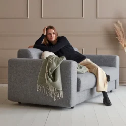 Uitklapbare slaapbank met pocket-spring matras - Innovation Living Killian 160