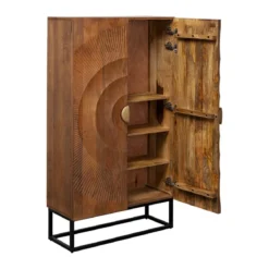 Unieke kast met houtsnijwerk deuren - Kare Design Madeira Bright