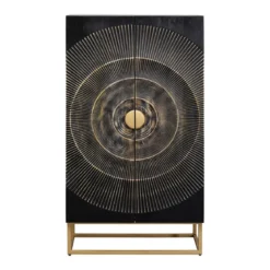 Unieke kast zwart hout met goud - Kare Design Madeira Dark