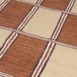 Vakken vloerkleed terra beige - Dutchbone Gambit