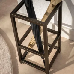 Vierkante paraplubak met brons frame - Giani Terra