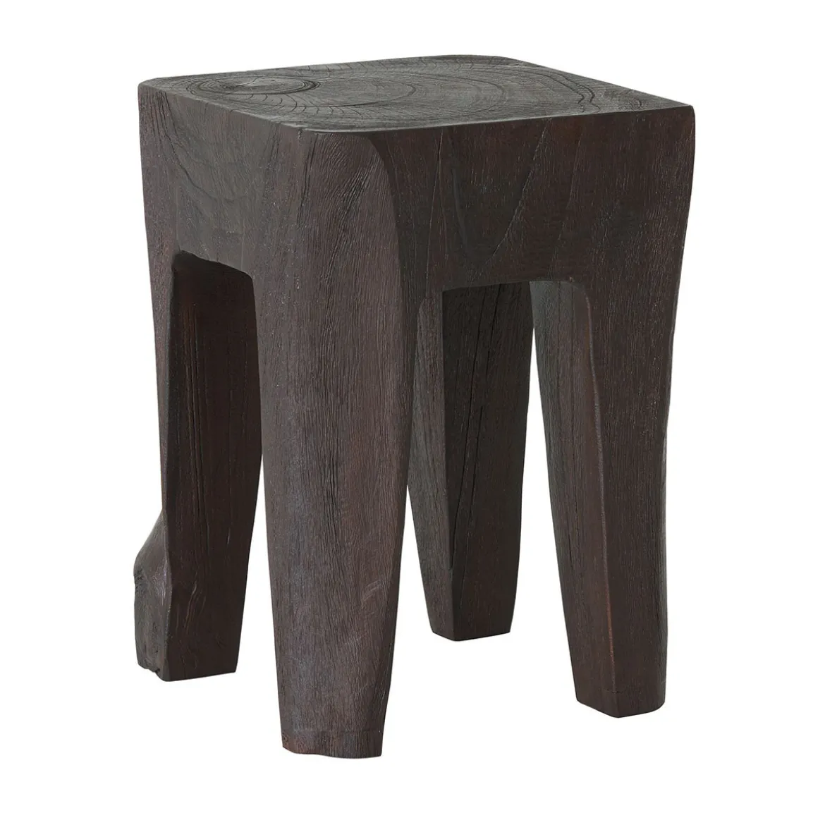 Vierkant krukje teak hout - Must Living Vito