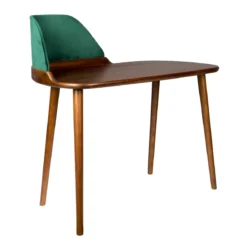 Vintage bureau met groen fluweel - Dutchbone Finn