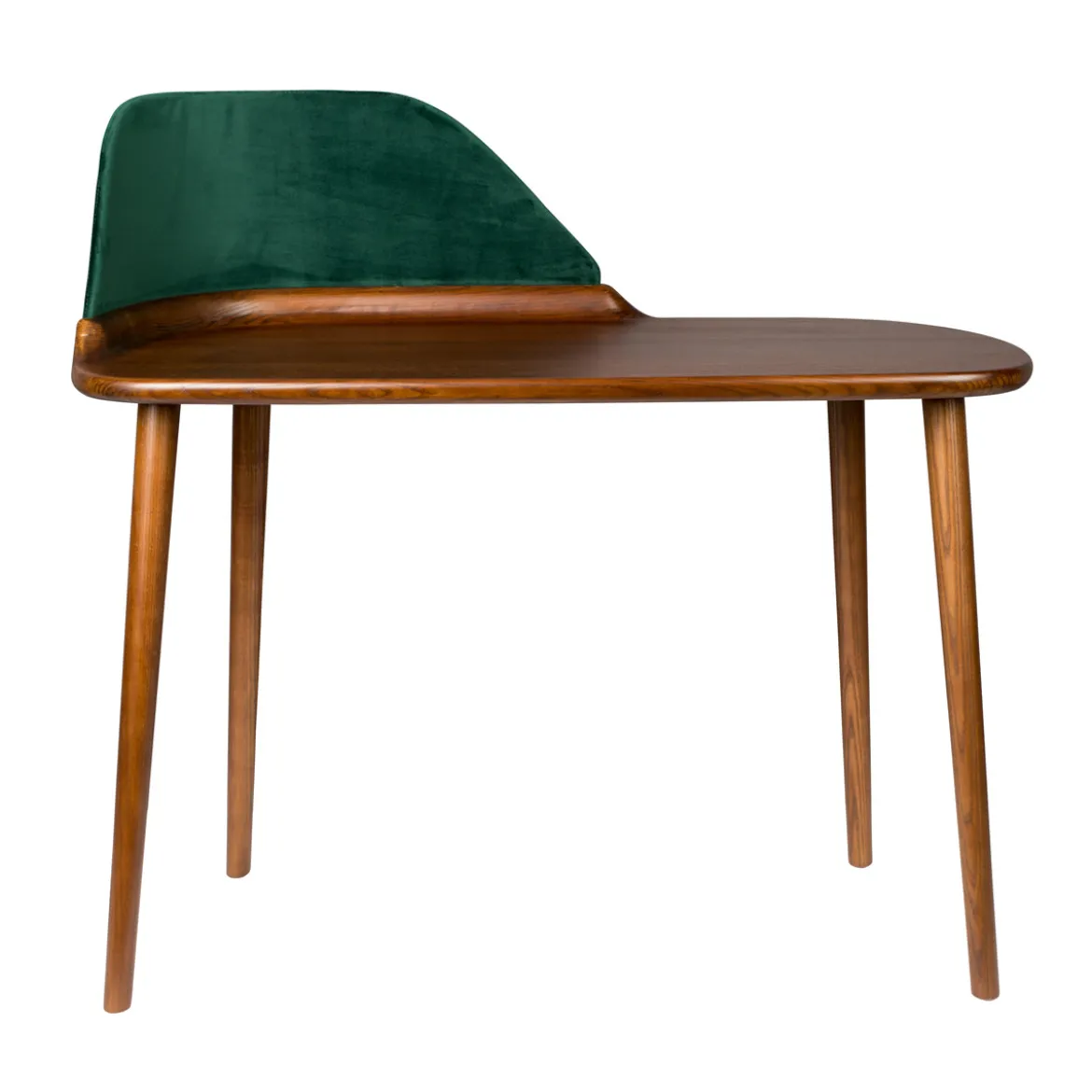 Vintage bureau met groen fluweel - Dutchbone Finn