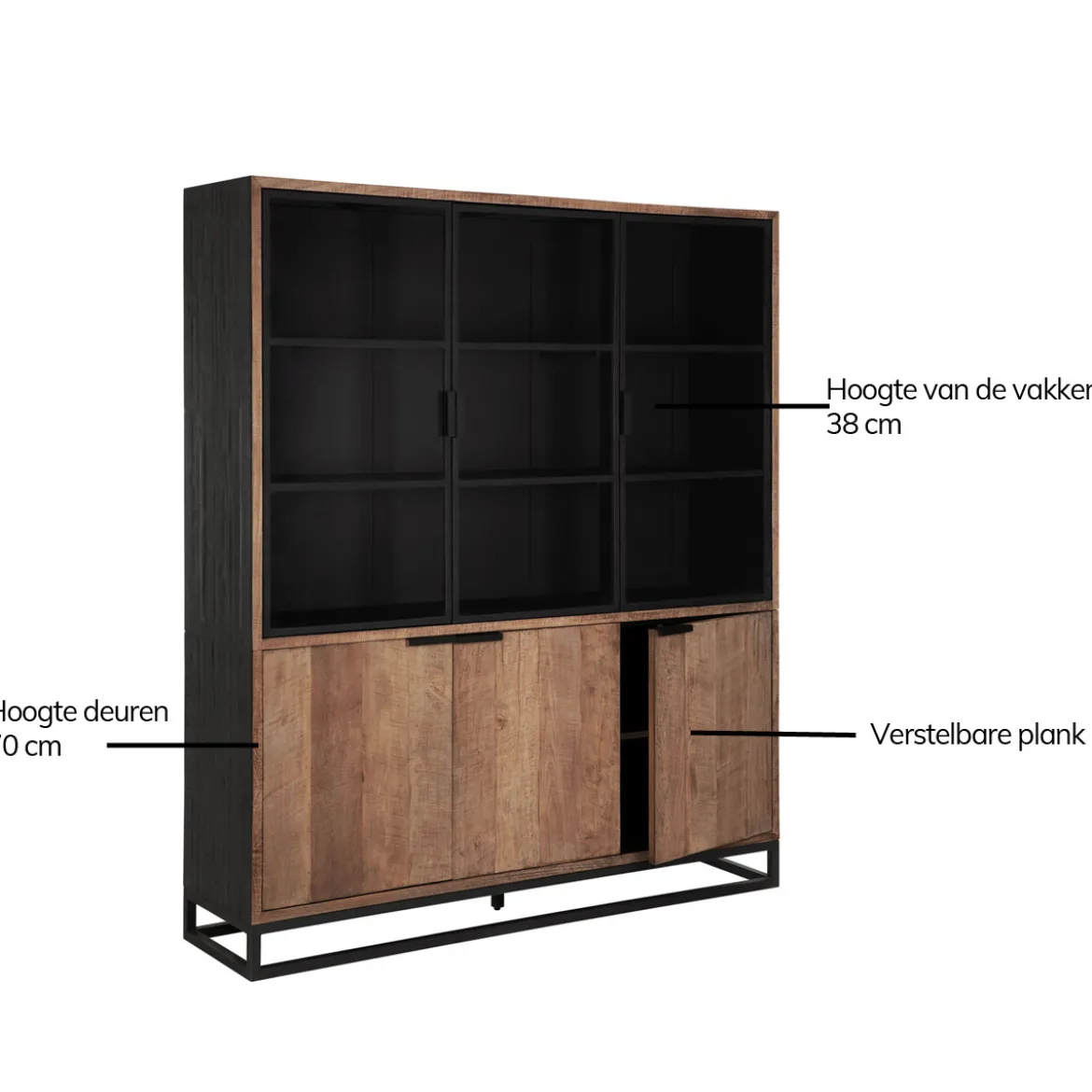 Vitrinekast No.2 Medium - DTP Home Cosmo