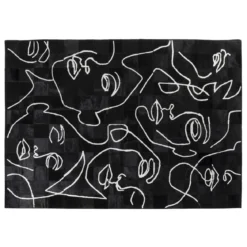 Vloerkleed met gezichten - Kare Design Art Faces