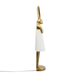 Vloerlamp goud konijn - Kare Design Rabbit Gold/White