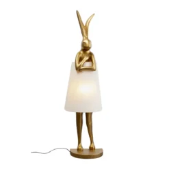 Vloerlamp goud konijn - Kare Design Rabbit Gold/White